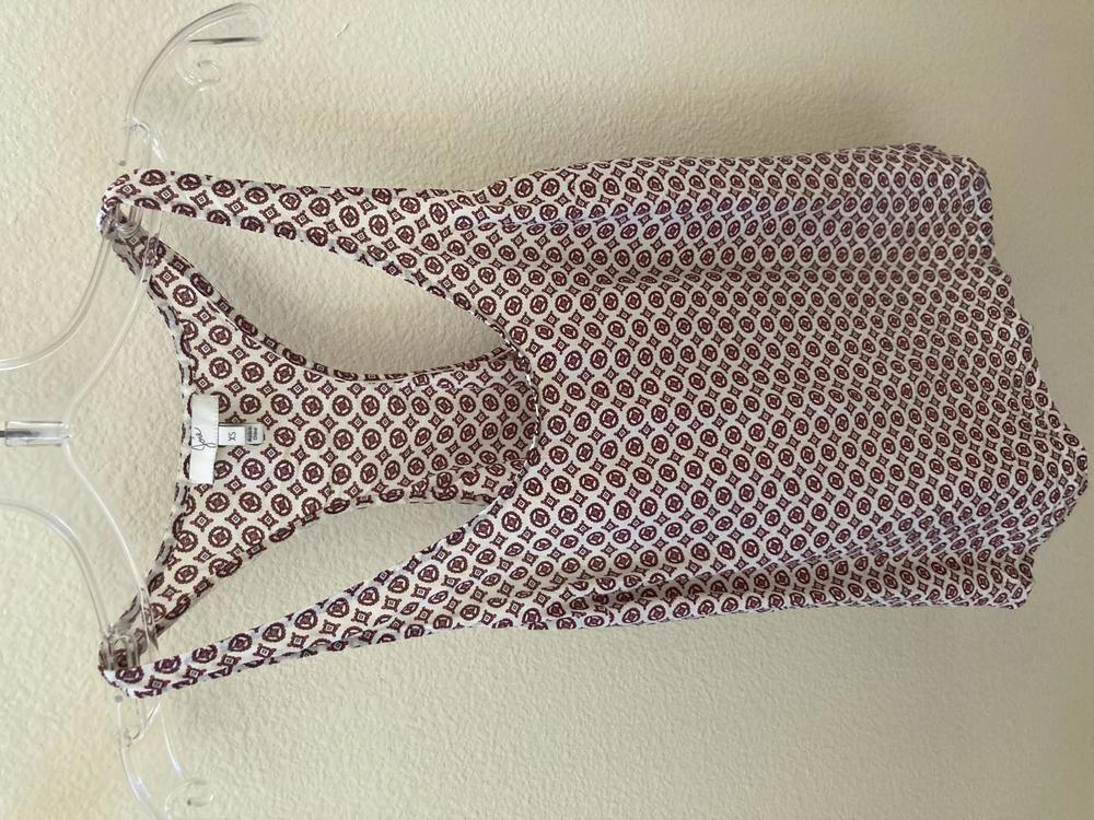 Joie Silk Razerback Circle Pattern Tank XS